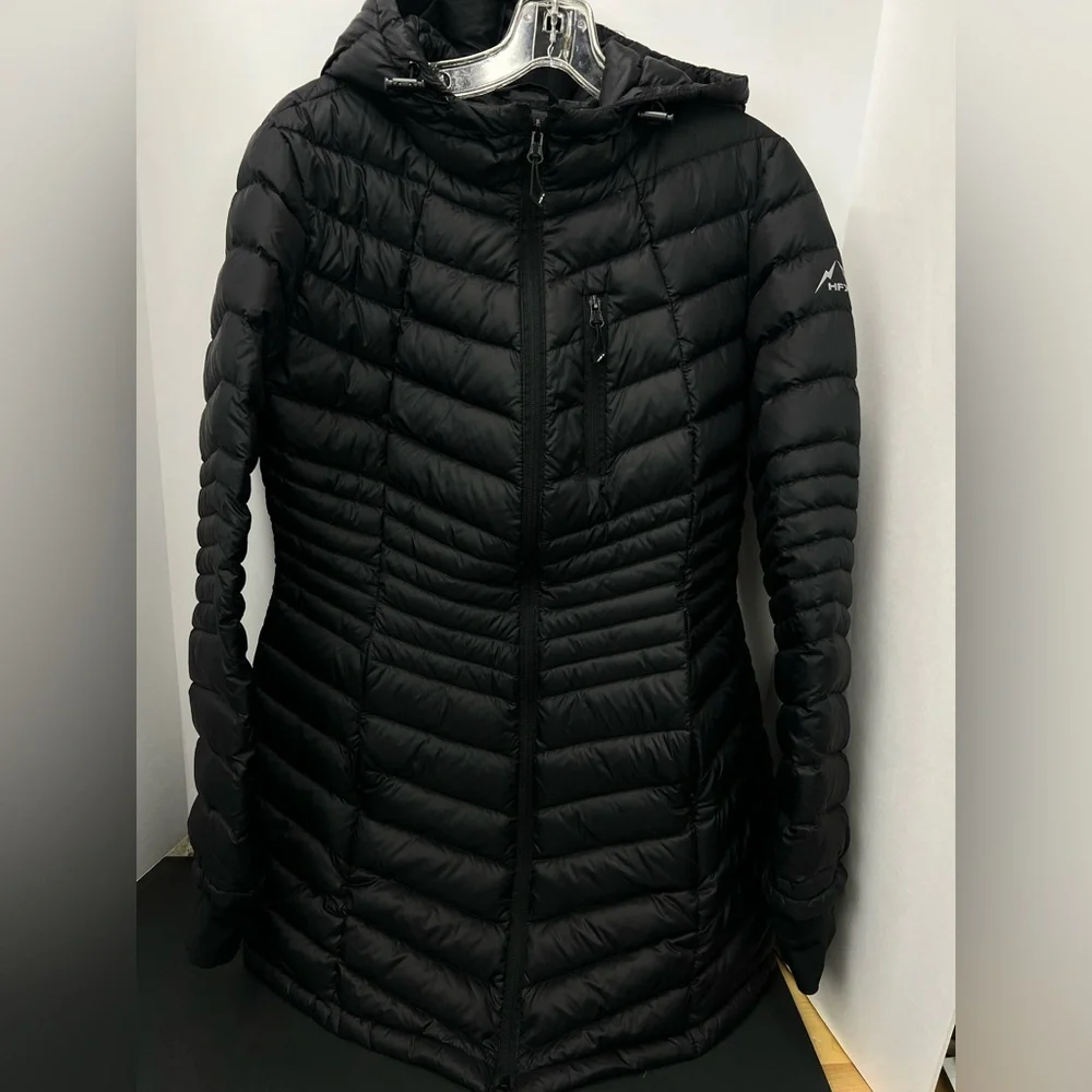 HFX Medium size, Women's Black Hooded Puffer Jacket - Picture 4 of 12